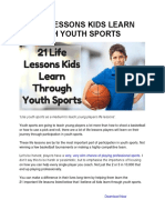 21 Life Lessons Kids Learn Through Youth Sports