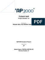 License # SAP2000 Analysis Report