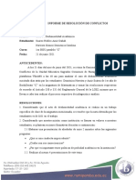 Informe Resolución de Conflictos