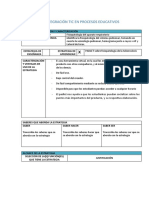 Plantilla de Integración Tic en Procesos Educativos