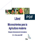 Librel, Micronutrientes para La Agricultura Moderna