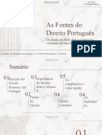 As Fontes Do Direito Português