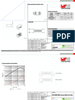 A Dimensions: (MM) B Recommended Land Pattern: (MM) : WE-CNSW SMD Common Mode Line Filter