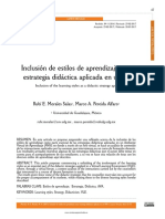 Morales, R & Pereida, M (2017) - Inclusión de estilos de aprendizaje didáctica aplicada en un AVA