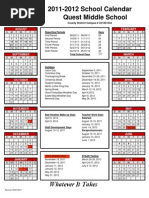 2010 - 2011 School Year Calendar | PDF