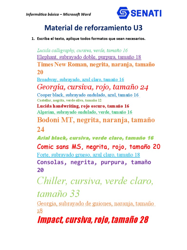 SINU-151 Unidad03 Material Reforzamiento IB | PDF