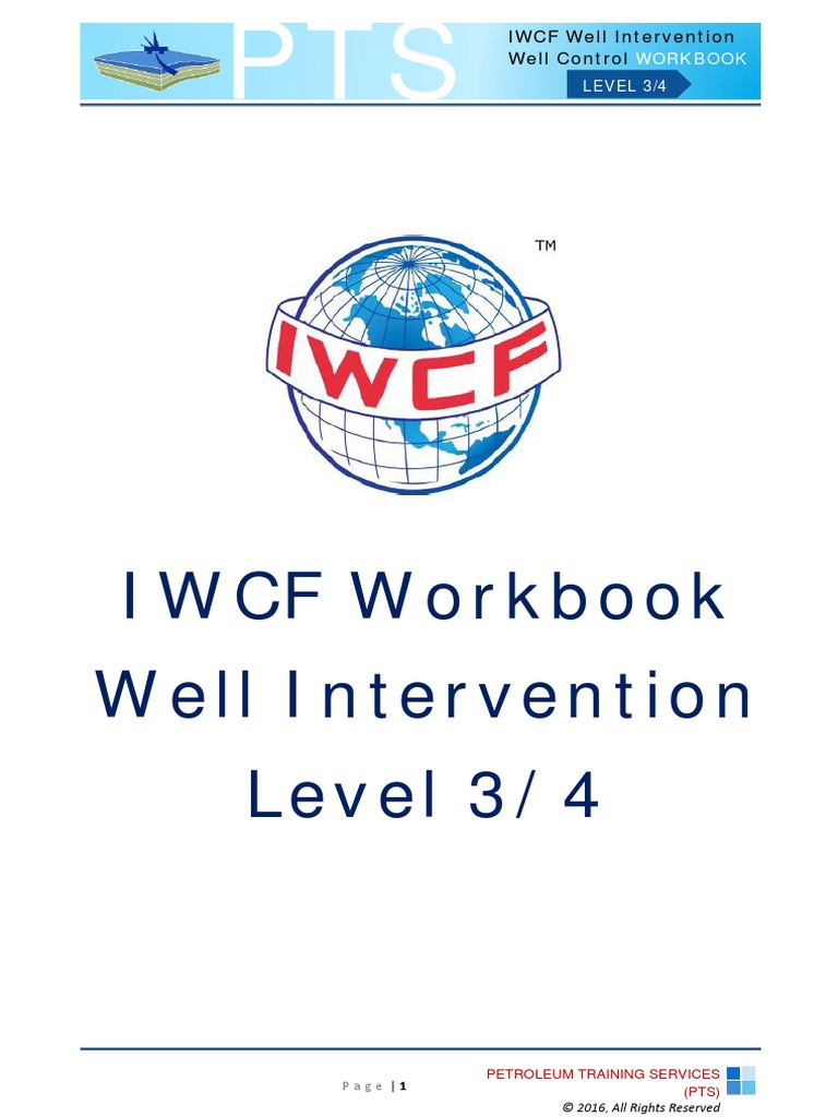 Iwcf Workbook Well Intervention Level 3 - 4 | PDF | Casing (Borehole ...