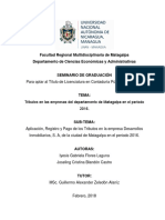 Facultad Regional Multidisciplinaria de Matagalpa Departamento de Ciencias Económicas y Administrativas