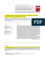 Longitudinal Problemas Emocionales y Conducta en TEL