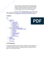 Climate Change Is A Long-Term Change in The Statistical Distribution of