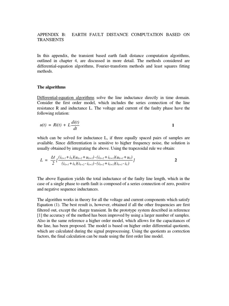 Earth Fault Distance Estimation Methods | PDF | Electrical Impedance ...
