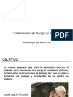 Comunicación de Riesgos y Peligros en el Centro de Trabajo