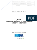 ntr-04 Redes Subterraneas de Baja Tension - Aspectos Electricos