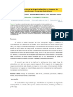 Comportamiento de la dinamica familiar en hogares de adolescentes con riesgo de alcoholismo