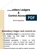 Sudsidiary Ledger and Control Accounts
