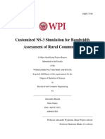 Customized NS-3 Simulation For Bandwidth Assessment of Rural Communities