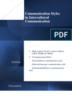 Communication Styles in Intercultural Communication