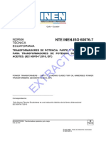 Nte - Inen - Iso - 60076-7 TRANSFORMADORES DE POTENCIA. PARTE 7