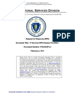 State of Massachusetts - Contract ITS43SolProv - ITS43SolProvRFR