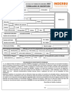 Formulario de Inscripcion 2022