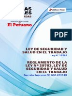 Ley 29783 y DS-005.2012.TR Actualizada Al 2022