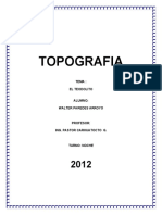 Topografia: Tema: El Teodolito Alumno: Walter Paredes Arroyo