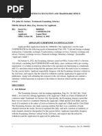 Sample Successful USPTO Section 2 (D) Office Action Response - Likelihood of Confusion (2022)