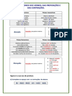 Verbos, preposições e contrações