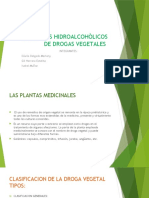 Extractos Hidroalcohòlicos de Drogas Vegetales.