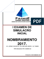 Simulacro 2017 Nombramiento Arregaldo Curriculo de Nivel Inicial Sin Con Clave 13 Febrero