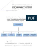 Organigrama funcional para Tesoro S.A