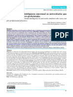 Calidad  de  vida  e  inteligencia  emocional  en  universitarios  que realizan prácticas pre-profesionales