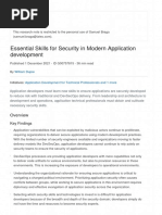 Essential Skills For Security in Modern Application Development