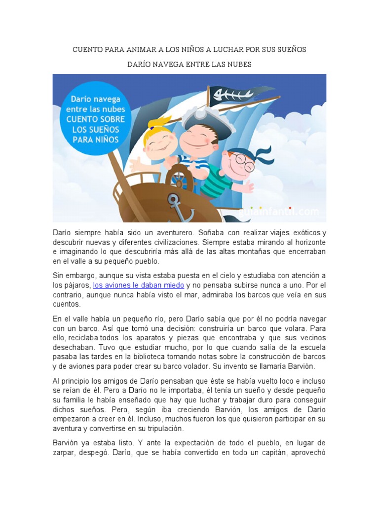 Cuento para Animar A Los Niños A Luchar Por | PDF
