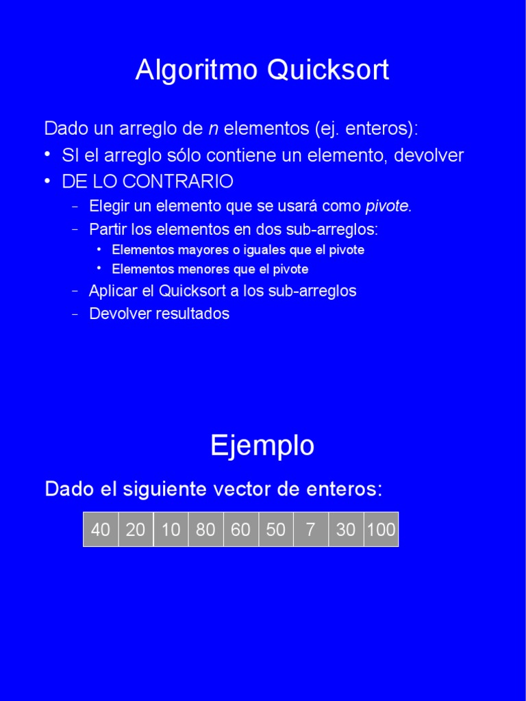 Algoritmo Quicksort en Java | PDF | Datos | Informática teórica