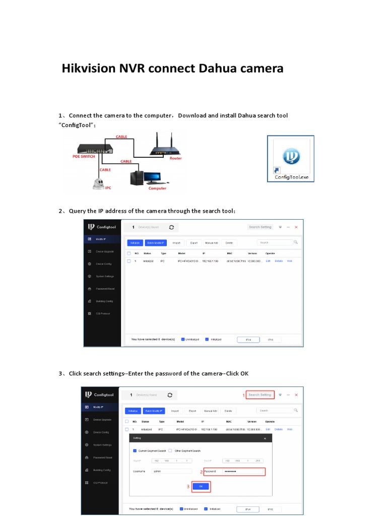 Hikvision NVR Connects Dahua Camera | PDF