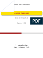 Linear Algebra Slide Beammer 2022 Oct 16