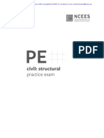 PE Civil Structural Practice Exam - Sample