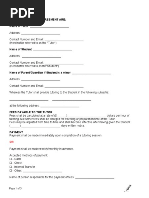 What you should know about tutoring contracts.
