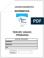 Evaluacion Diagnostica - Matematica - 3er Grado - Primaria