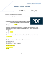 Trabajar Con Ecuaciones para Velocidad y Velocidad