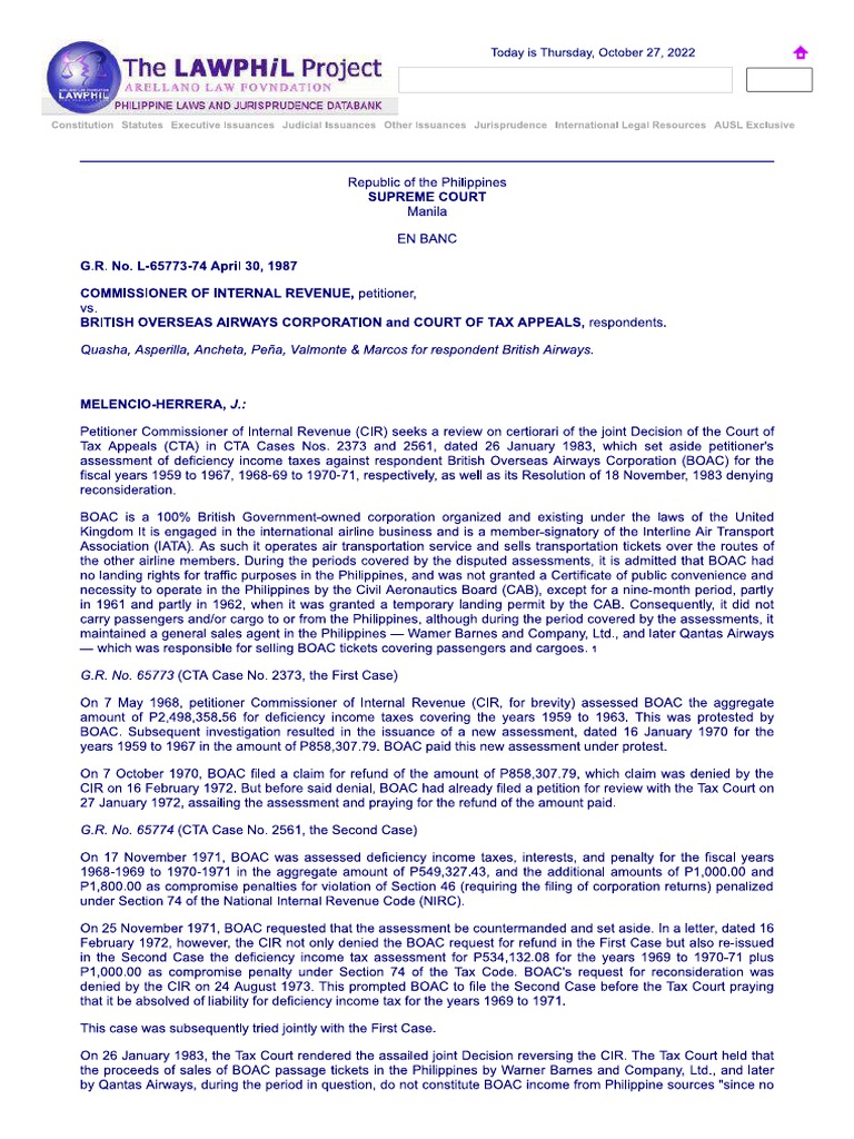 G.R. No. L-65773-74 - Management Fee Allocation | PDF | Cooking, Food ...