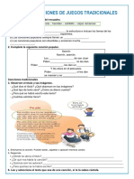 Ficha de Comunicación 06-10 Leemos Canciones de Juegos Tradicionales