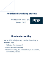 The Writing Process of Scientific Writing Part II