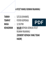 Perjumpaan Atlet Wakil Rumah Rajawali