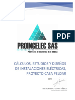 Informe N°1. Estudios y Cálculos para Las Instalaciones Eléctricas, Proyecto Casa Peldar