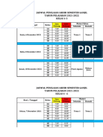 Jadwal PAS GANJIL 2021-2022 - Rev