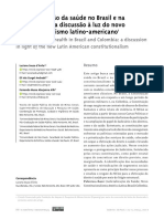 A Judicialização Da Saude No Brasil e Na Colombia - Novo Constitucionalismo Latinoamericano