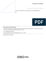 L'appareil Conceptuel de La Théorie Marxienne de L'aliénation - Adam Schaff