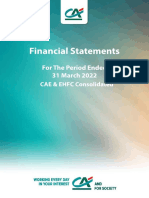 CAE Consolidated Financial - Statements 31-03-2022 English